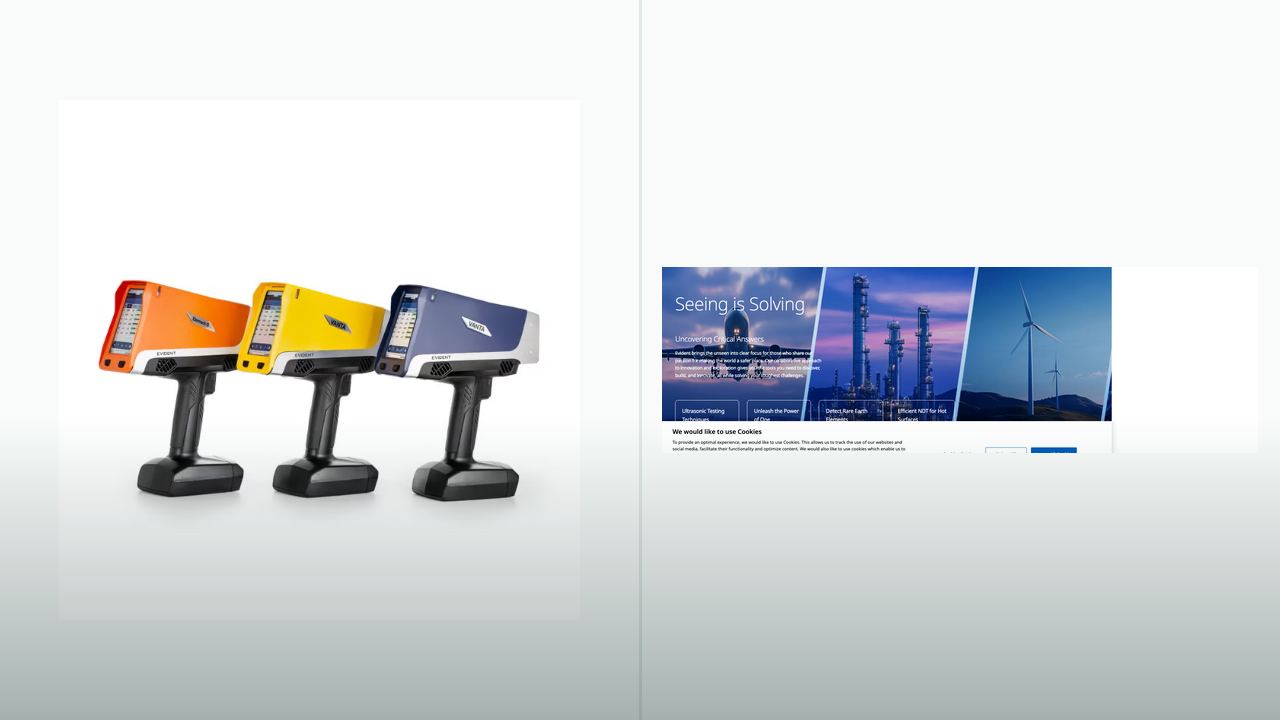 Evident Scientific Vanta Handheld XRF Analyzer 장비 이미지