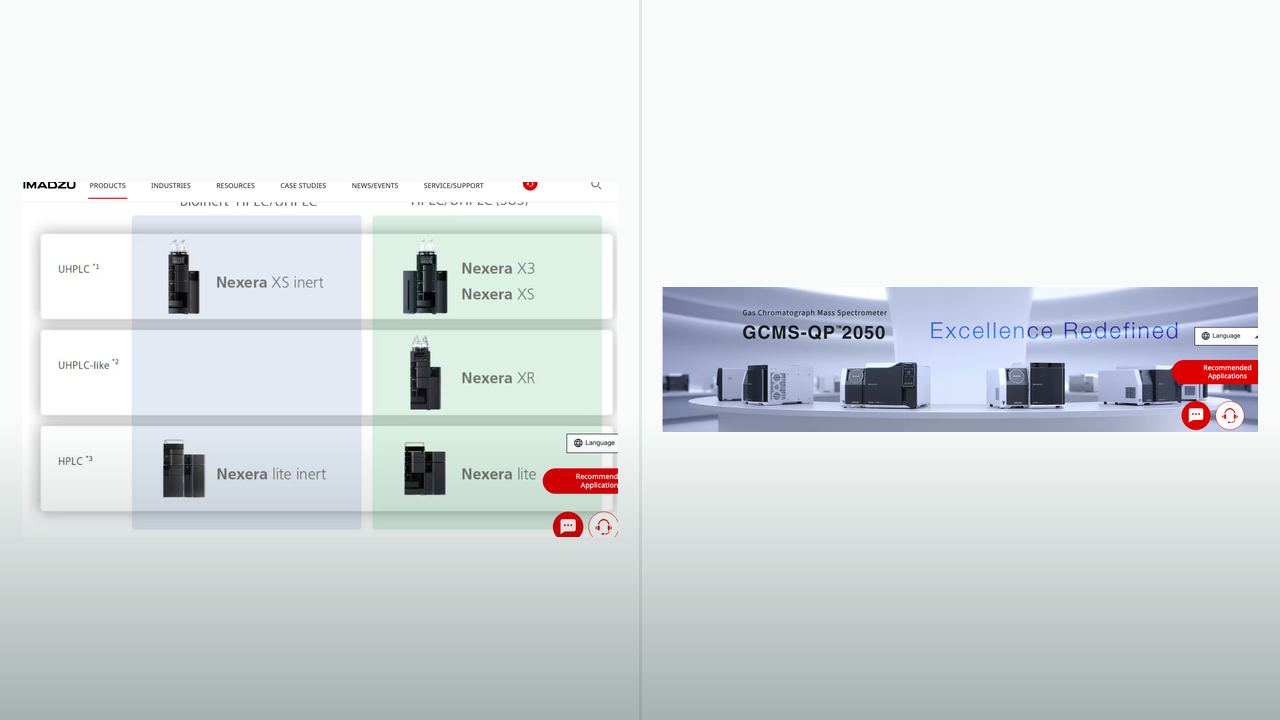 Shimadzu Nexera Series Ultra High Performance Liquid Chromatograph 장비 이미지